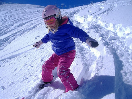 Playing in the Ohakune snow